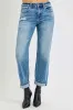 RISEN Plus Size iHigh Rise Ankle Boyfriend Distressed Jeans sold by Charming Charlie