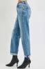 RISEN Plus Size iHigh Rise Ankle Boyfriend Distressed Jeans sold by Charming Charlie