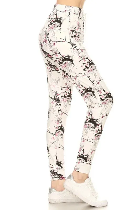 Leggings Depot Buttery Soft Printed Joggers with Drawstring sold by Charming Charlie product image thumbnail 2