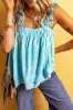 Printed Ruffled Wide Straps Tank sold by Charming Charlie