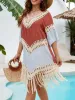 Backless Tassel Hem V-Neck Cover-Up sold by Charming Charlie