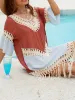 Backless Tassel Hem V-Neck Cover-Up sold by Charming Charlie