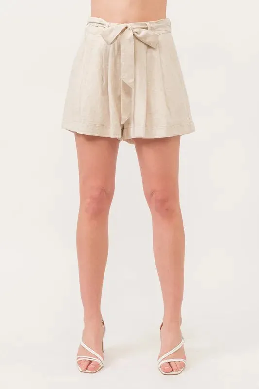 And The Why Linen Blend Flowy Shorts sold by Charming Charlie