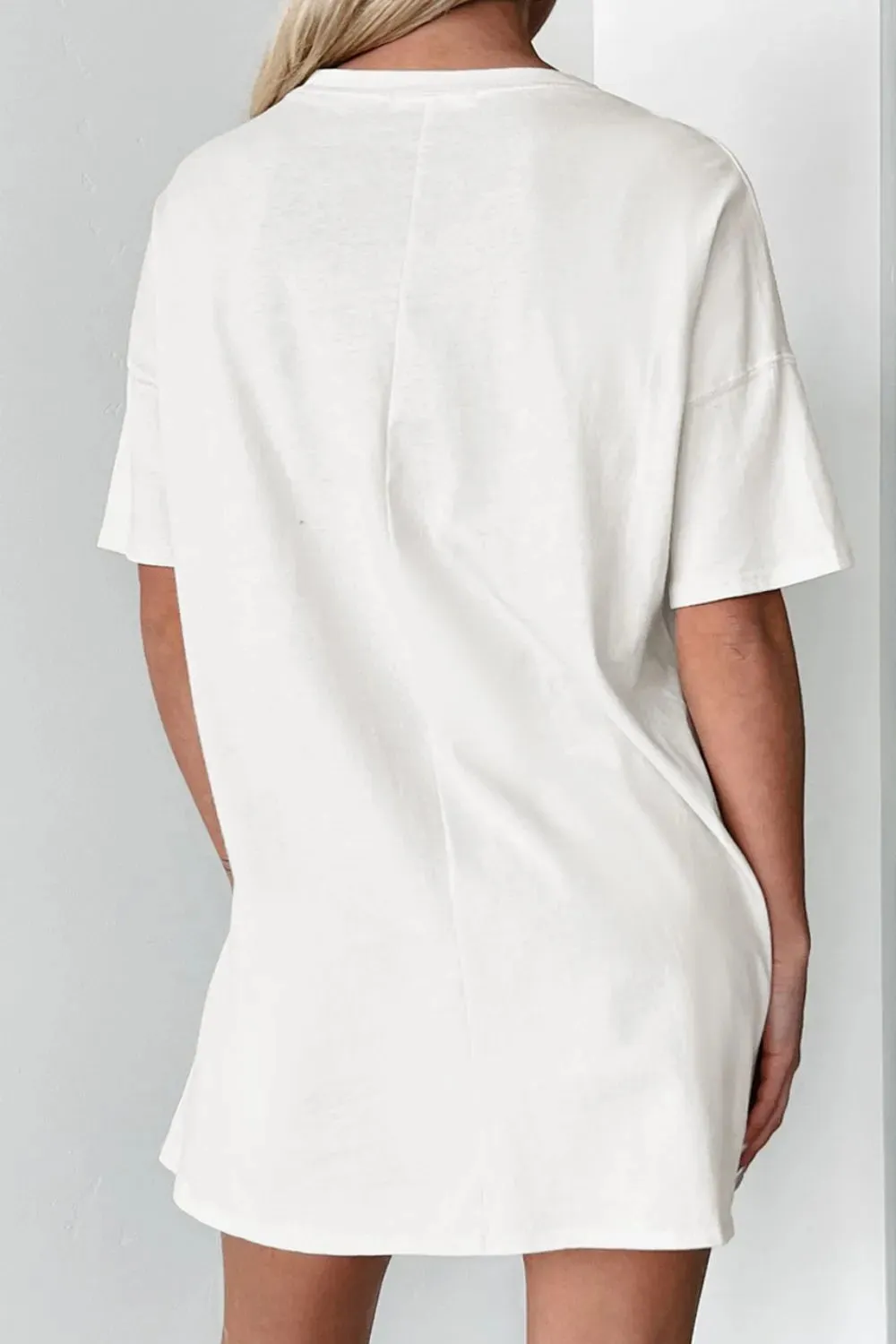 Flower Graphic Round Neck Short Sleeve T-Shirt sold by Charming Charlie product image thumbnail 3