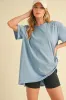 Aemi+Co Round Neck Short Sleeve Oversized T-Shirt sold by Charming Charlie