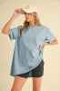 Aemi+Co Round Neck Short Sleeve Oversized T-Shirt sold by Charming Charlie