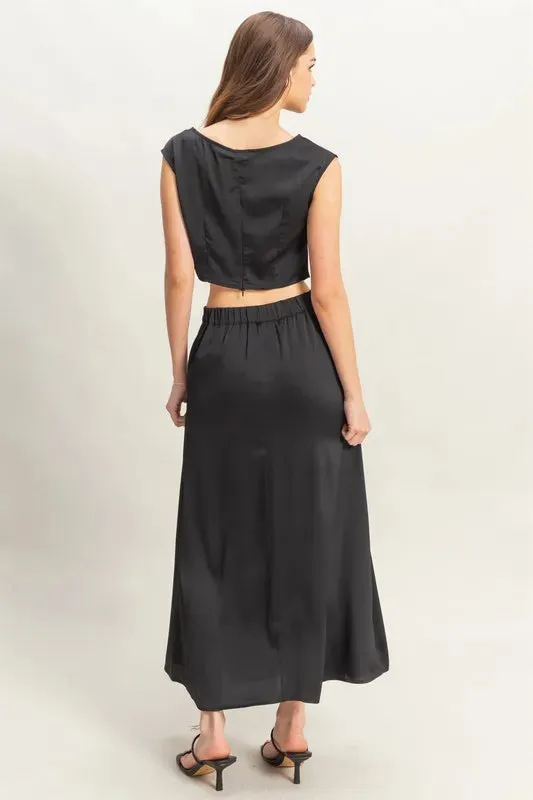 HYFVE Sleeveless Top and Maxi Skirt Set sold by Charming Charlie product image thumbnail 3