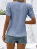 Ruched Round Neck Short Sleeve Top sold by Charming Charlie