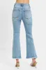 RISEN High Rise Crop Bootcut Fray Hem Jeans sold by Charming Charlie