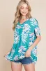 BOMBOM Loose Fit Vintage Floral Tunic Top sold by Charming Charlie