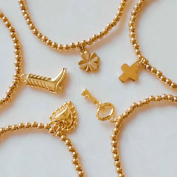 Golden Ball Single Charm Stretch Bracelet sold by Charming Charlie