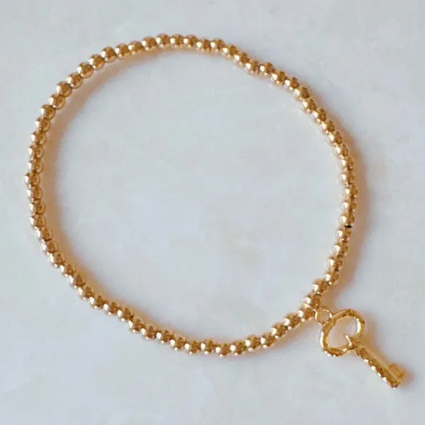 Golden Ball Single Charm Stretch Bracelet sold by Charming Charlie product image thumbnail 2