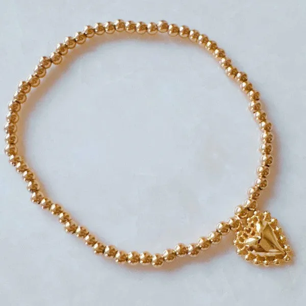 Golden Ball Single Charm Stretch Bracelet sold by Charming Charlie product image thumbnail 3