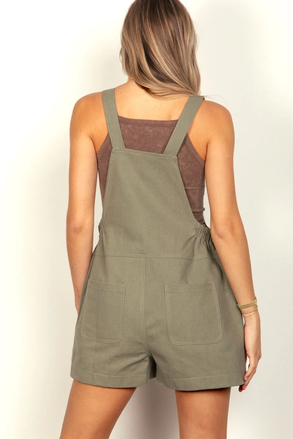 VERY J Adjustable Suspender Overalls with Pockets sold by Charming Charlie product image thumbnail 2
