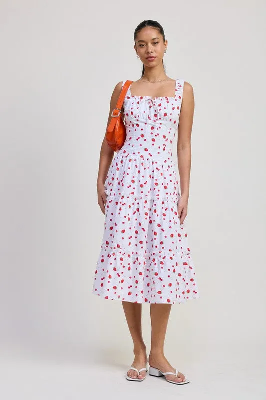 POPLIN MIDI A LINE DRESS sold by Charming Charlie product image thumbnail 5