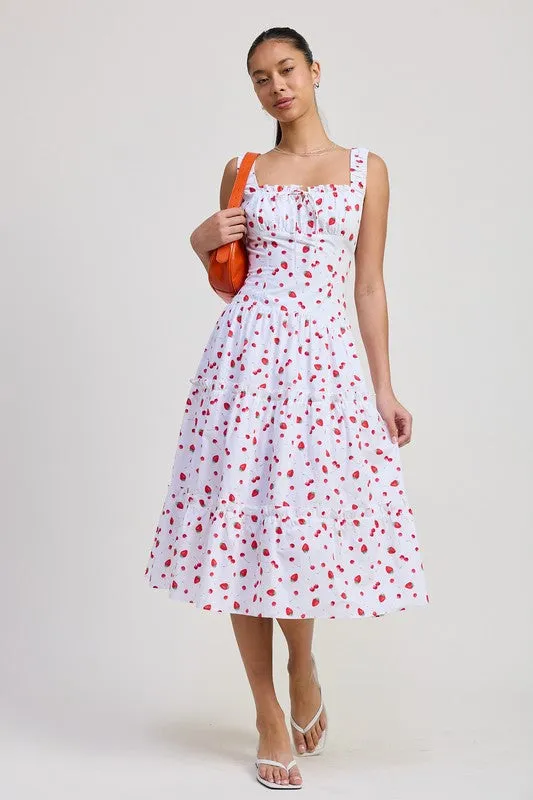 POPLIN MIDI A LINE DRESS sold by Charming Charlie