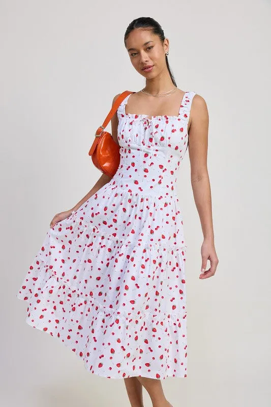 POPLIN MIDI A LINE DRESS sold by Charming Charlie product image thumbnail 3