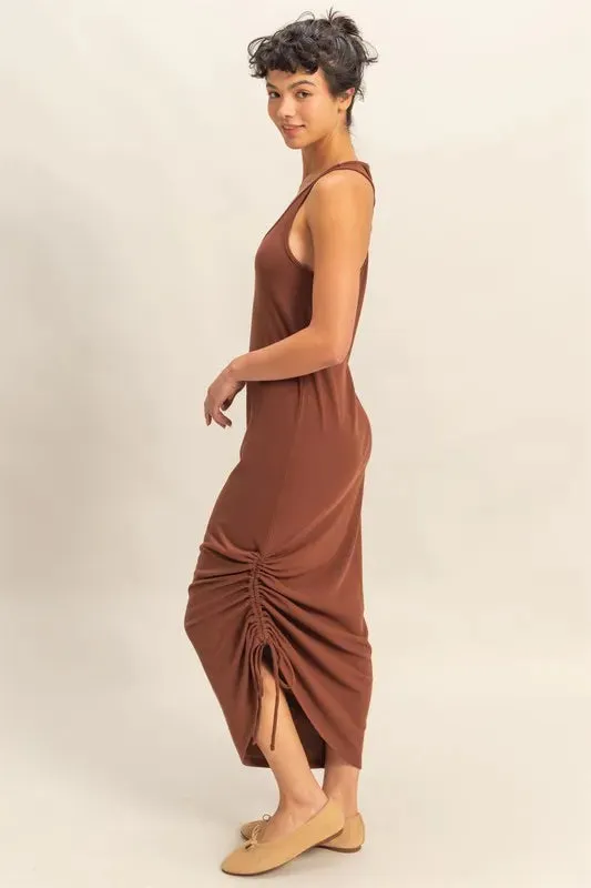 HYFVE Scoop Neck Side Tie Detail Midi Dress sold by Charming Charlie product image thumbnail 2