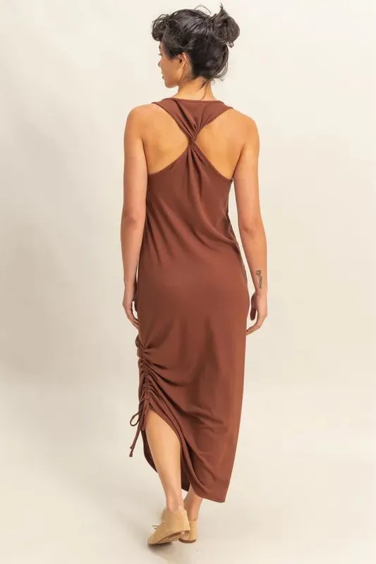 HYFVE Scoop Neck Side Tie Detail Midi Dress sold by Charming Charlie product image thumbnail 3