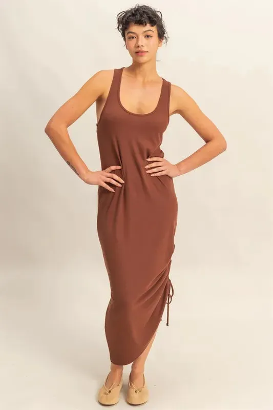 HYFVE Scoop Neck Side Tie Detail Midi Dress sold by Charming Charlie product image thumbnail 4