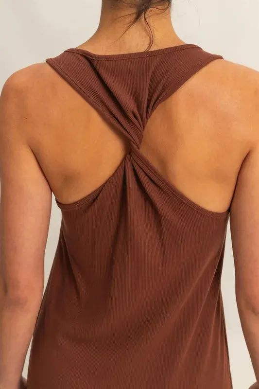 HYFVE Scoop Neck Side Tie Detail Midi Dress sold by Charming Charlie product image thumbnail 5