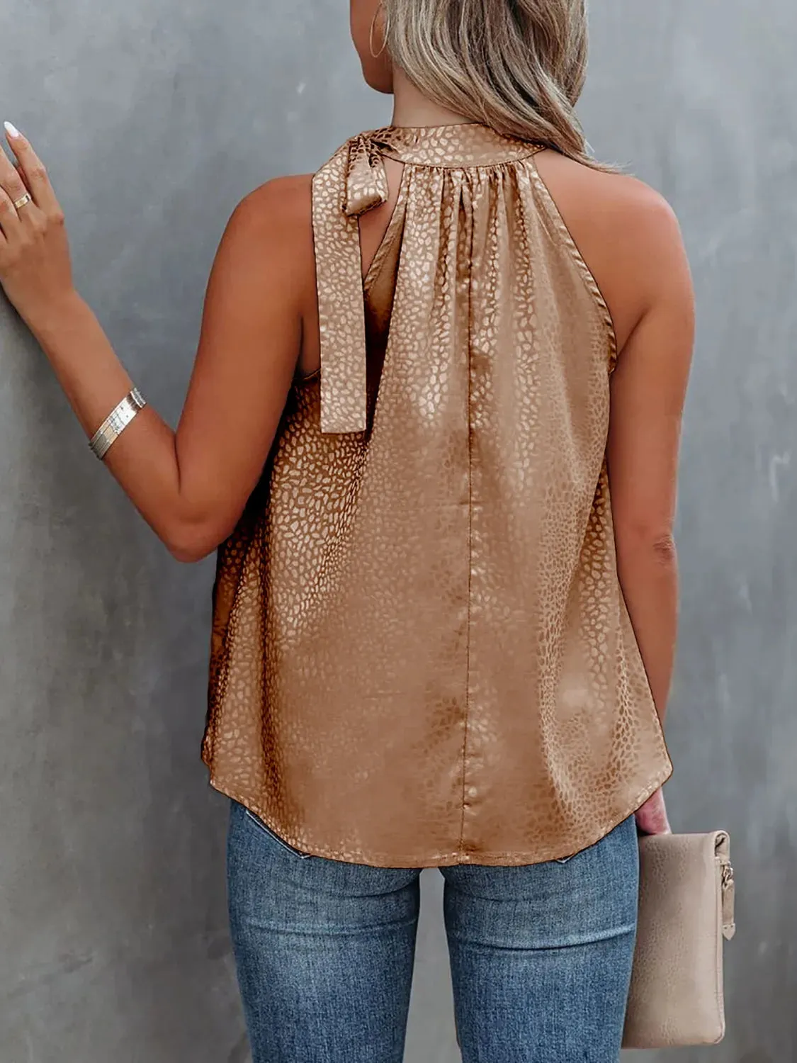 Animal Print Tied Cami sold by Charming Charlie product image thumbnail 2