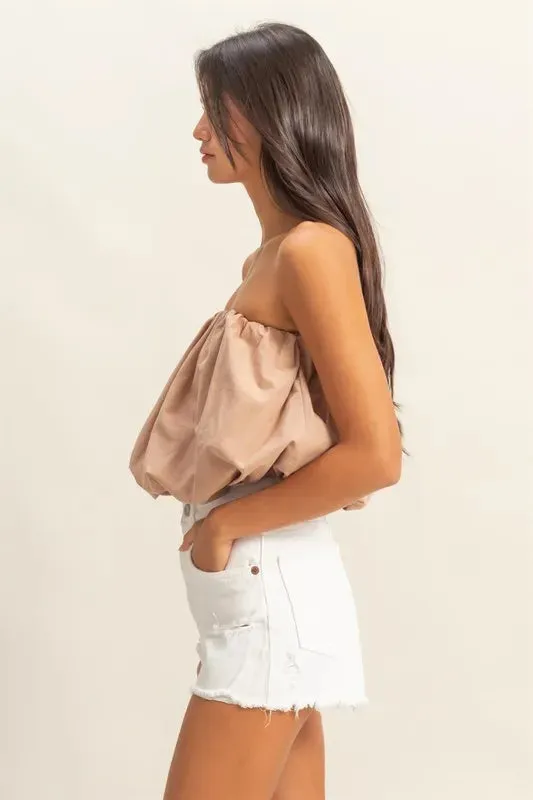 HYFVE Trendy Strapless Bubble Top sold by Charming Charlie product image thumbnail 2