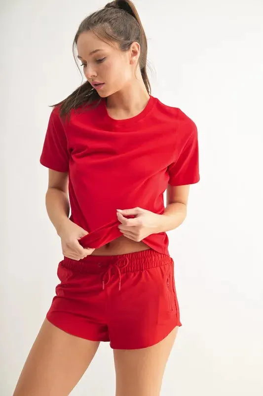 MONO B Round Neck Short Sleeve T-Shirt sold by Charming Charlie