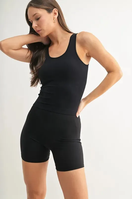 MONO B Classic Seamless Ribbed Tank sold by Charming Charlie