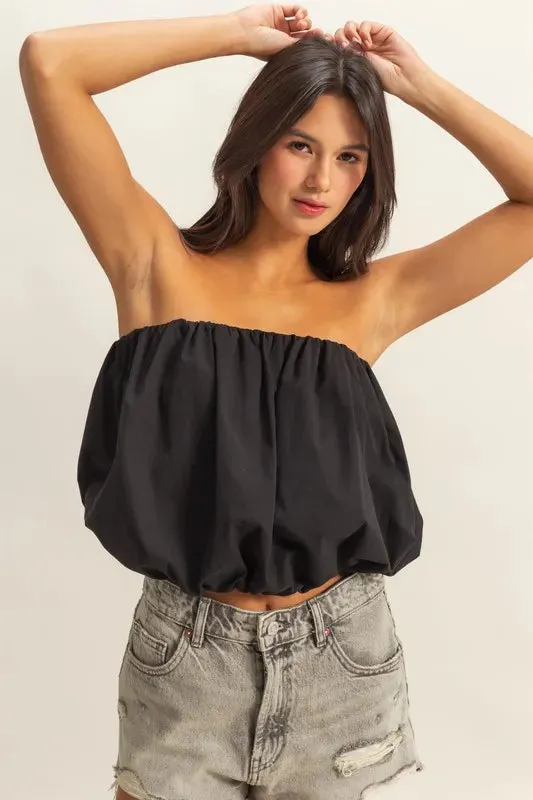 HYFVE Trendy Strapless Bubble Top sold by Charming Charlie product image thumbnail 4