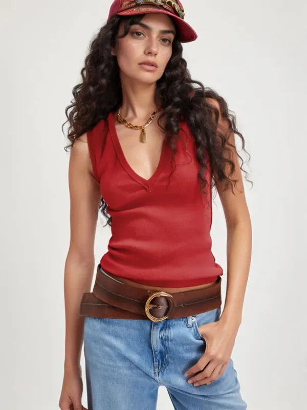 Solid V-Neck Tank sold by Charming Charlie