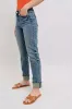 Judy Blue Full Size Mid Rise Vintage Wash Double Roll Cuff Boyfriend Jeans Plus Size sold by Charming Charlie