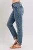 Judy Blue Full Size Mid Rise Vintage Wash Double Roll Cuff Boyfriend Jeans Plus Size sold by Charming Charlie