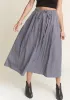 ADORA Drawstring Waist Crinkle Maxi Skirt sold by Charming Charlie