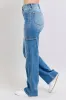 Judy Blue Full Size High Waist 90's Straight Jeans Plus Size sold by Charming Charlie