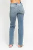 Judy Blue Full Size High Waist Distressed Dad Jean Plus Size sold by Charming Charlie