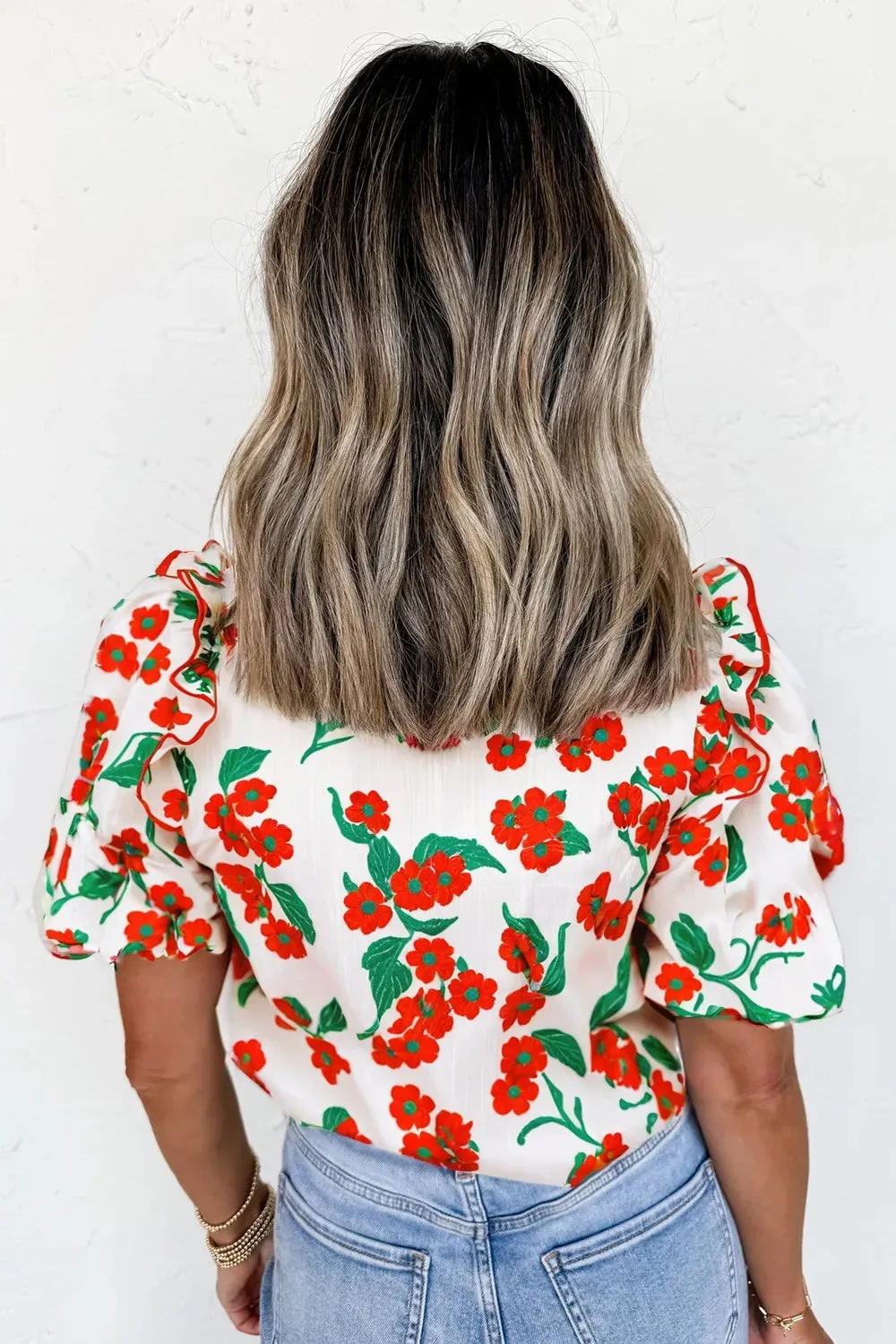 Printed V-Neck Short Sleeve Shirt sold by Charming Charlie product image thumbnail 2