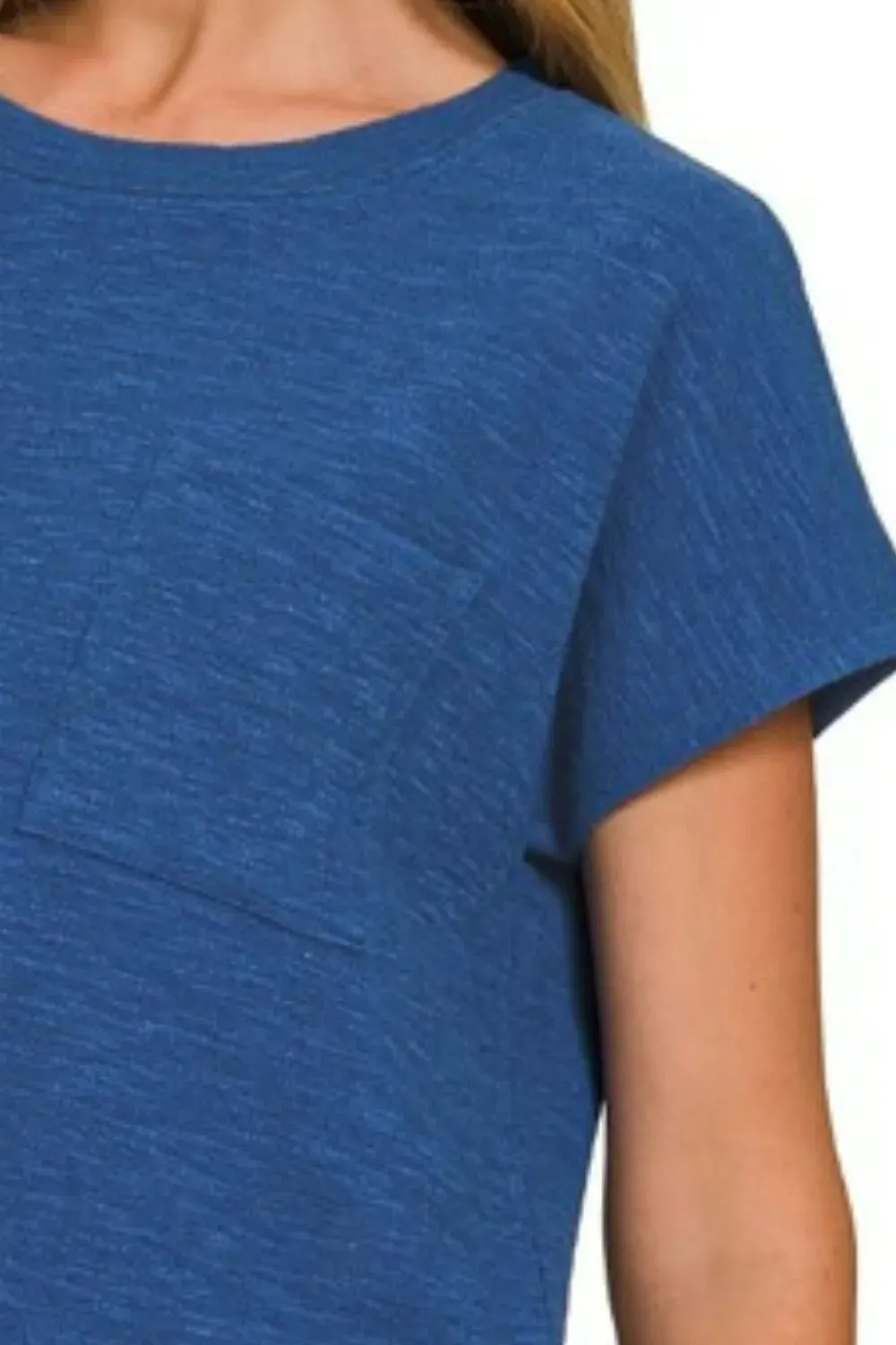 Zenana Round Neck Short Sleeve T-Shirt sold by Charming Charlie product image thumbnail 3