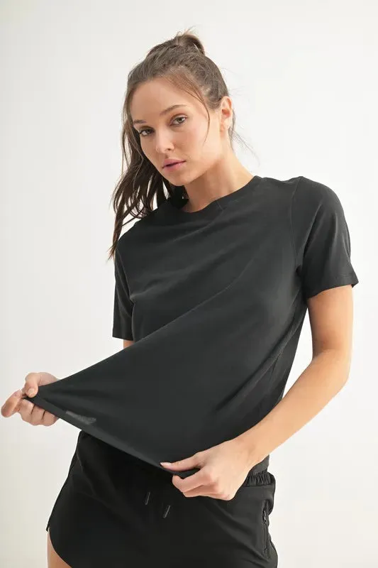 MONO B Round Neck Short Sleeve T-Shirt sold by Charming Charlie