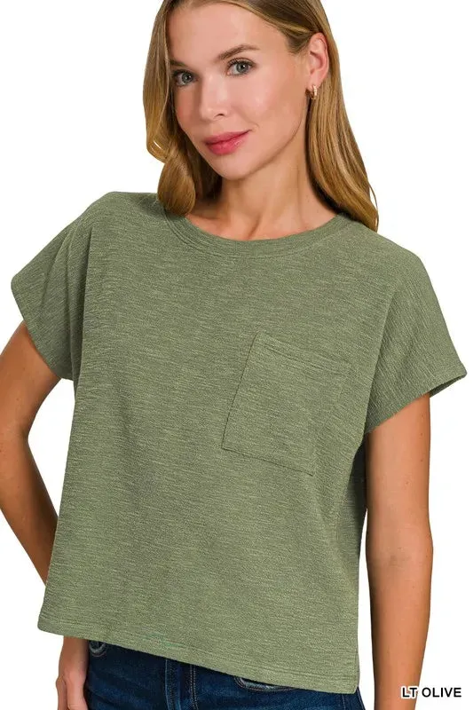 Zenana Round Neck Short Sleeve T-Shirt sold by Charming Charlie product image thumbnail 2