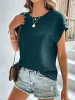 Round Neck Cap Sleeve T-Shirt sold by Charming Charlie