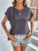 Round Neck Cap Sleeve T-Shirt sold by Charming Charlie