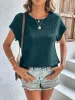 Round Neck Cap Sleeve T-Shirt sold by Charming Charlie