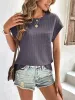 Round Neck Cap Sleeve T-Shirt sold by Charming Charlie