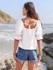 Ruffled Square Neck Half Sleeve Blouse sold by Charming Charlie