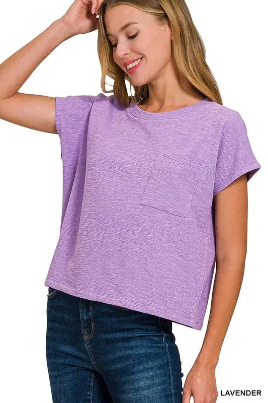 Zenana Round Neck Short Sleeve T-Shirt sold by Charming Charlie