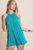 BiBi Pleating Knit Halter Neck Top sold by Charming Charlie