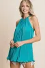 BiBi Pleating Knit Halter Neck Top sold by Charming Charlie