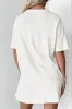 Sequin Round Neck Short Sleeve Oversized T-Shirt sold by Charming Charlie