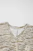Leopard Print Half Sleeve V Neck Loose Fit T Shirt sold by Charming Charlie
